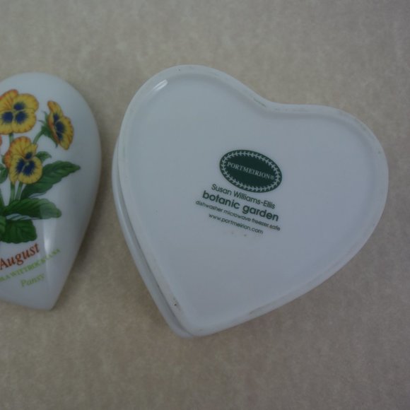 Vintage Botanic Garden "Pansy" Trinket Box by Portmeirion - Picture 8 of 11